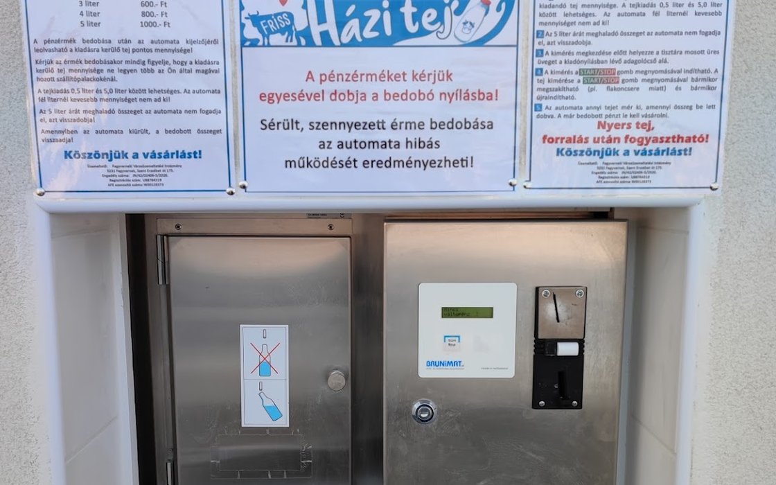 Tejautomata - friss házi tej – címek, ???? vásárlói vélemények, munkaórák és  telefonszám – Boltok Jász-Nagykun-Szolnok városában – Nicelocal.hu